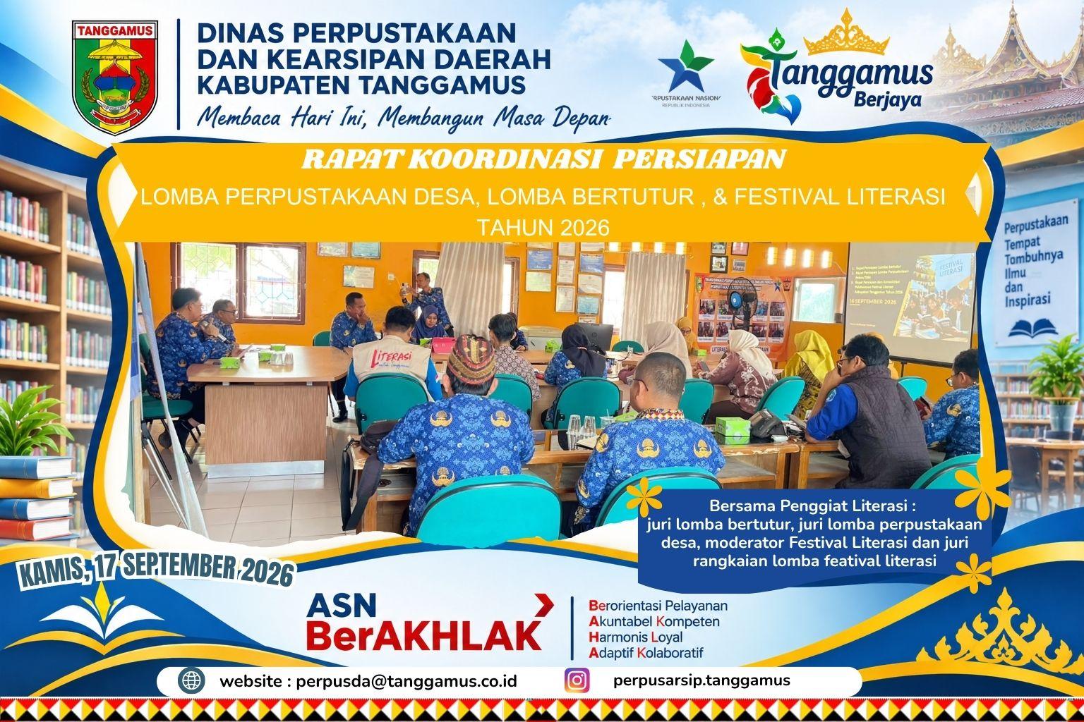 📚✨ Rapat Koordinasi Persiapan Lomba Literasi Tahun 2026 ✨📚